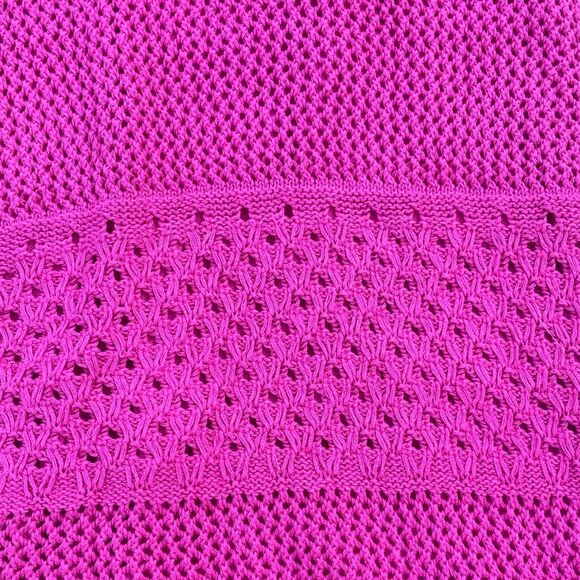 Old Navy Size Small Halter Crochet Mini Dress Dragon Fruit Pink 100% cotton - Picture 5 of 8